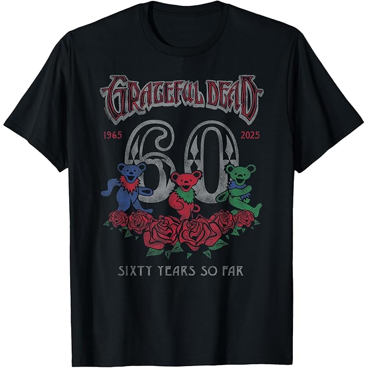 Amazon.com: Grateful Dead On The Road Again 1980 SS Tee : Clothing